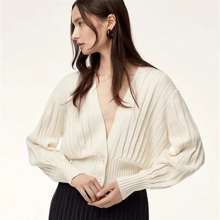 Effortless Puff Sleeve Cardigan