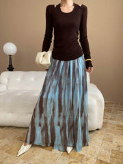 Long high waist skirt