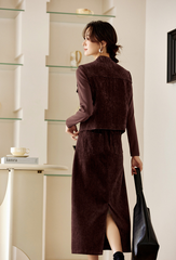 Retro Three-Piece Set â€?Vest, Blouse & Skirt Commuter Style