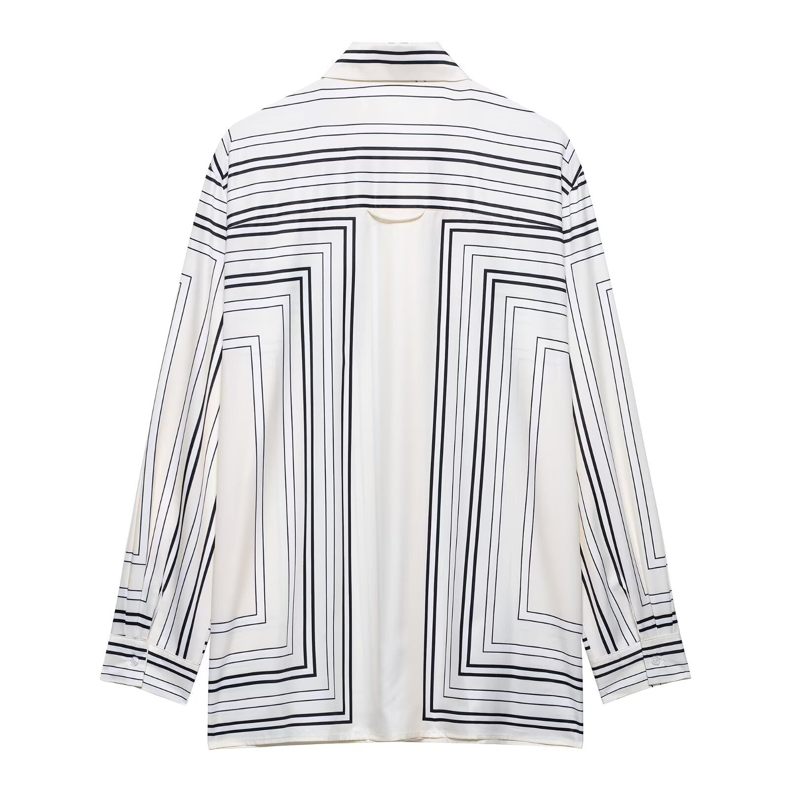 Stripe Pattern Shirt and Pants Set