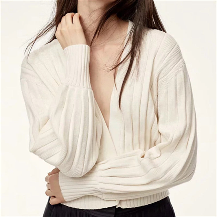 Effortless Puff Sleeve Cardigan