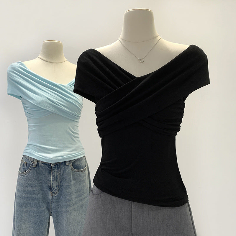 Off-Shoulder Crisscross Top