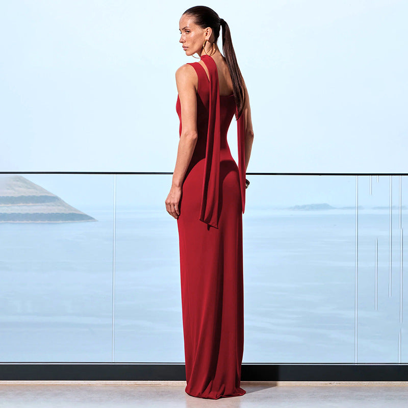 U-Neck Party Dress â€?Timeless & Flowy Style