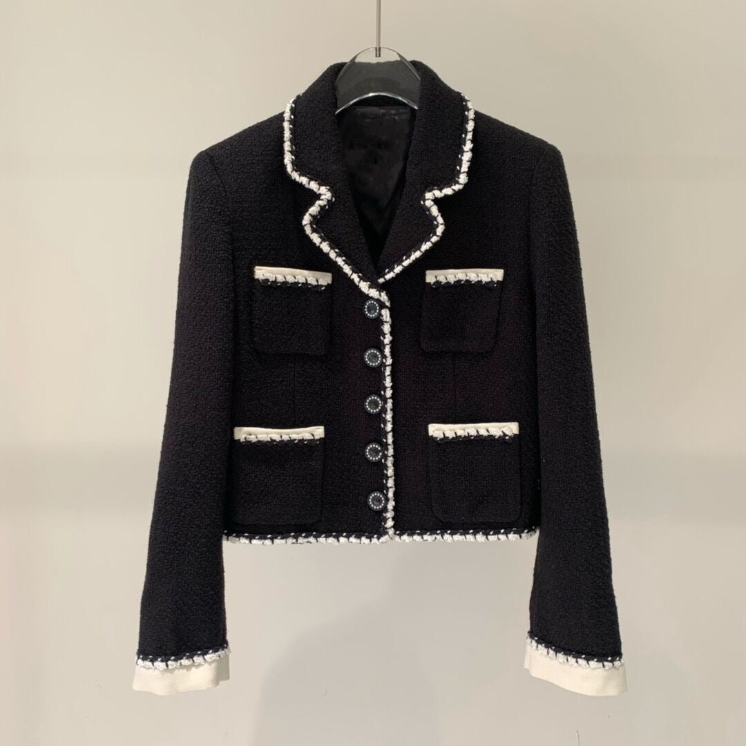 Tweed Knitted Short Jacket