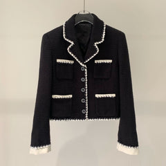 Tweed Knitted Short Jacket