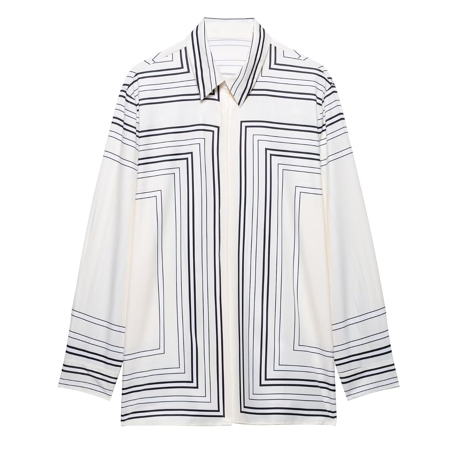 Stripe Pattern Shirt and Pants Set