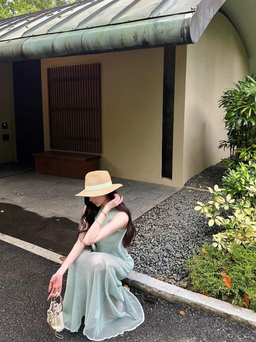 Ribbed Knit Ruffle Top and Skirt Set