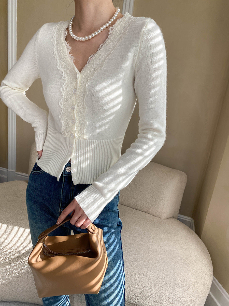 Slim-fit knitted cardigan