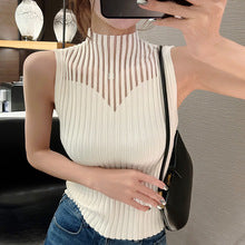 Sheer Ribbed Tank Top