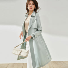 Triacetate Lapel Trench Coat