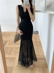 Sleeveless Pleated Dress