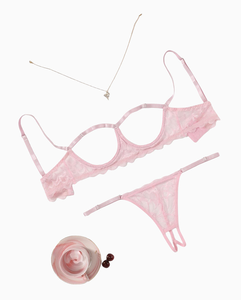 Bra and Panty 2 Piece Lace Lingerie Set