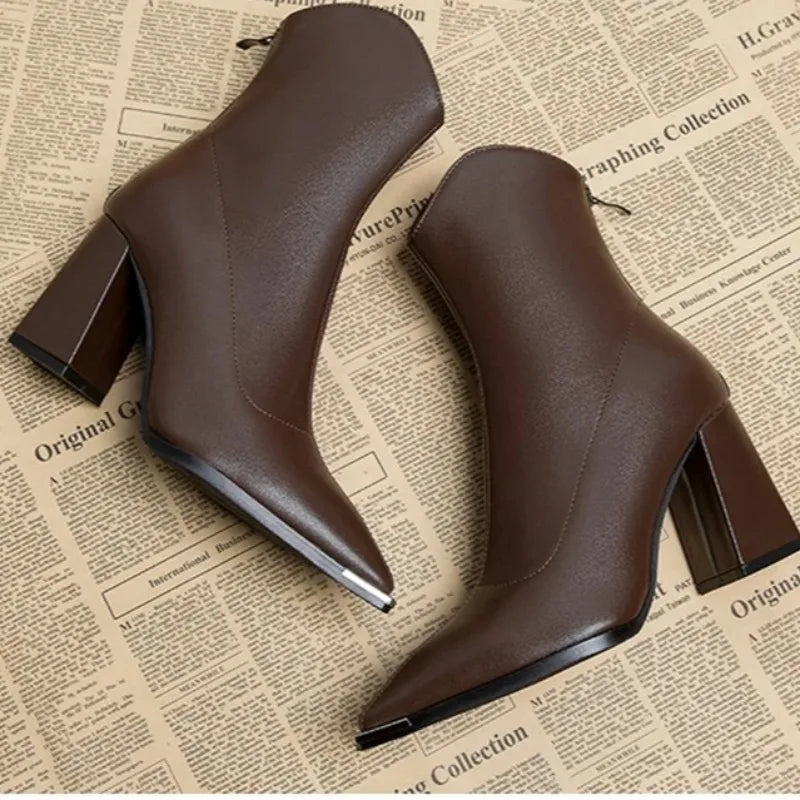 Pointed Toe Women's Ankle Boots