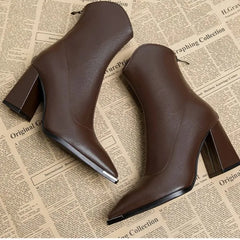 Pointed Toe Women's Ankle Boots