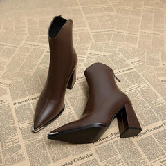 Pointed Toe Women's Ankle Boots