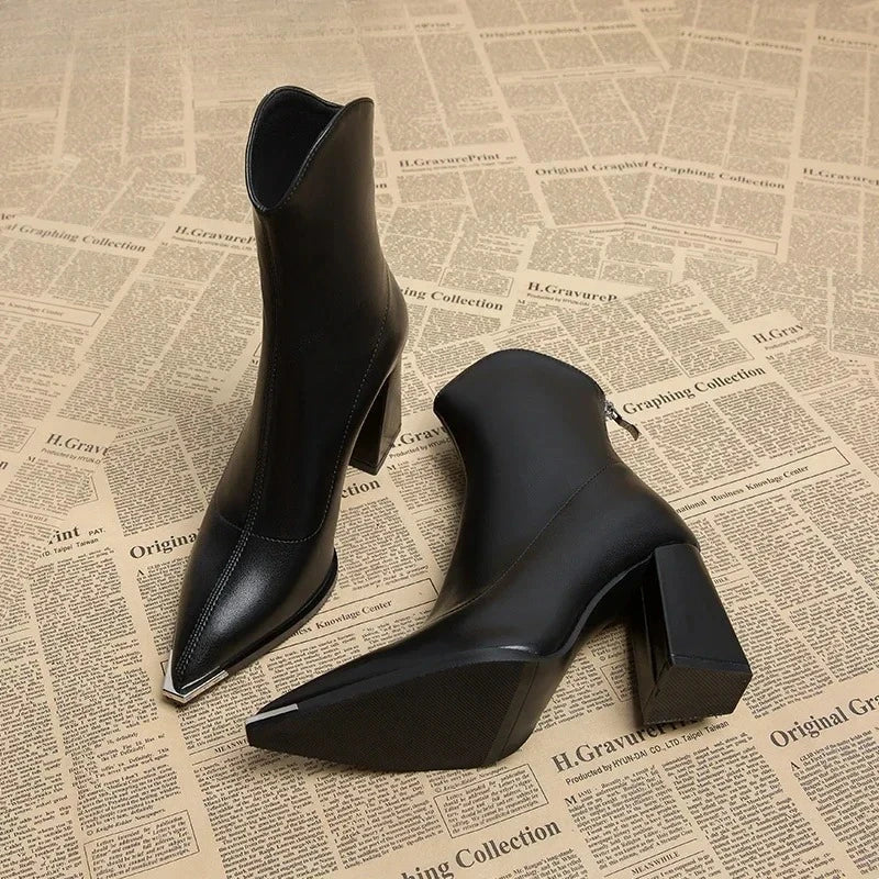 Pointed Toe Women's Ankle Boots