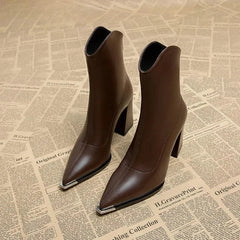 Pointed Toe Women's Ankle Boots