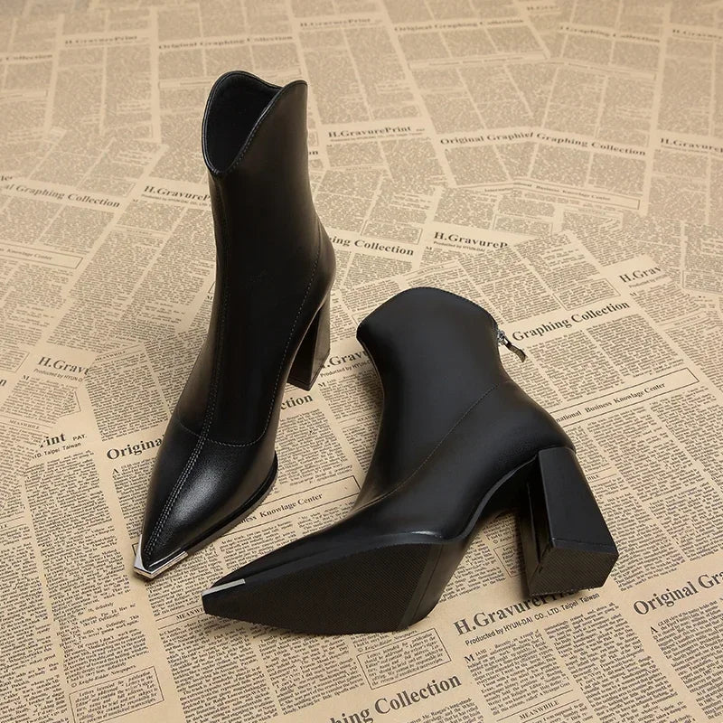 Pointed Toe Women's Ankle Boots