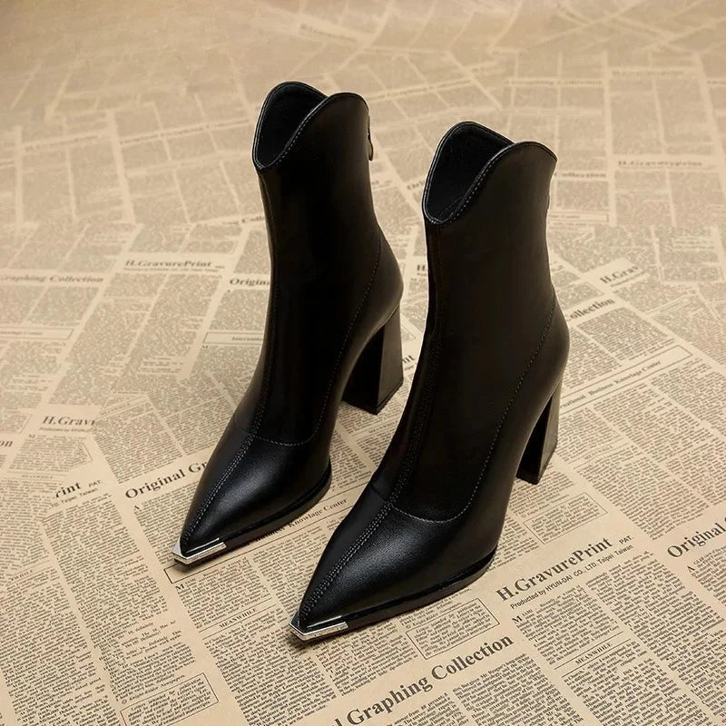 Pointed Toe Women's Ankle Boots