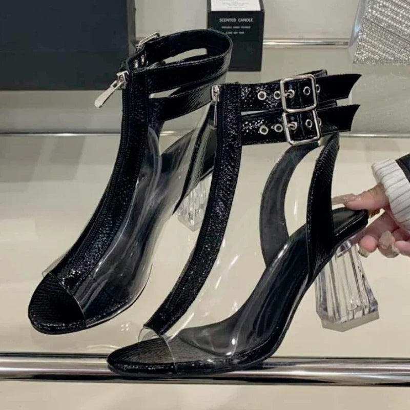 Punk Zip Design Brand Modern Boots