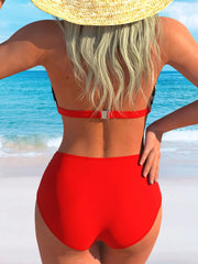 Bikini for Small Bust Halter Top & Bottom Backless Slimming Swimsuit & SPA Two Piece Suit