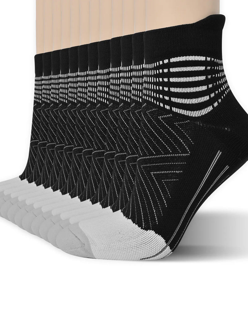 6-Pack of Compression Ankle Support Socks