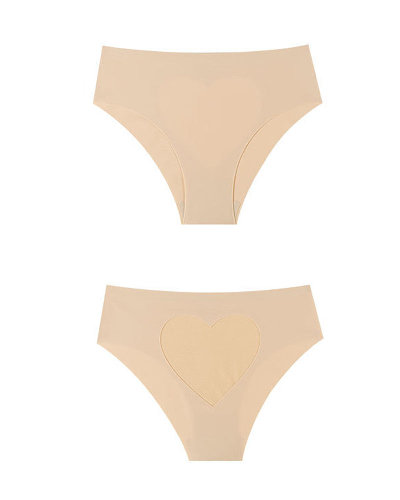 Sheer Mesh Heart-shaped Cutout Stretchy Seamless Panties