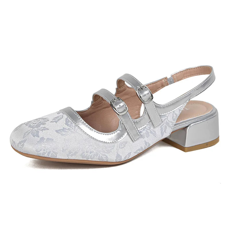 Retro Bag Head Mary Jane Shoes