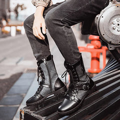 Retro Mid-Carf Punk Boots