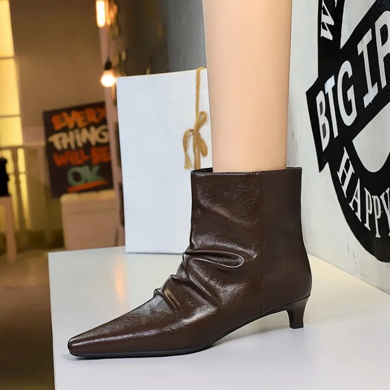 Retro Patent Leather Women's Boots