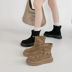 Retro Style Thick Soled Women's Boots