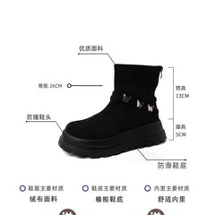 Retro Style Thick Soled Women's Boots