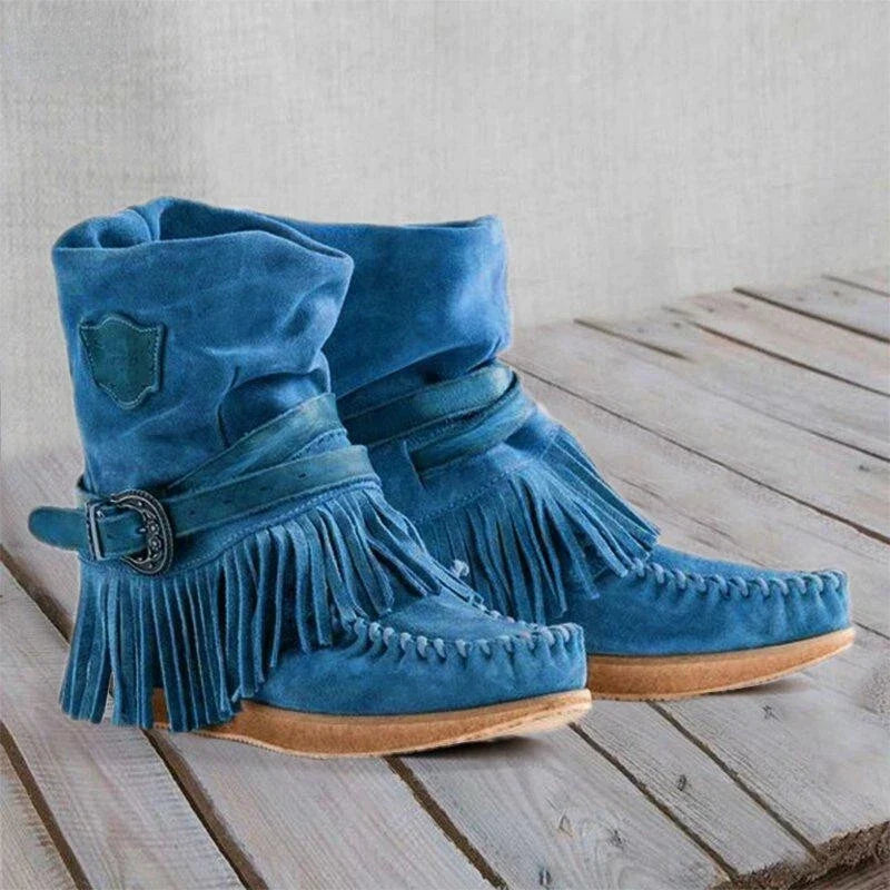Retro Tassel Women's Boots