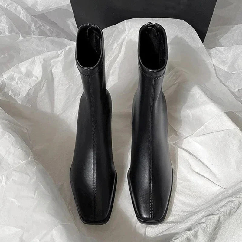 Retro brown Brand Ankle Boots