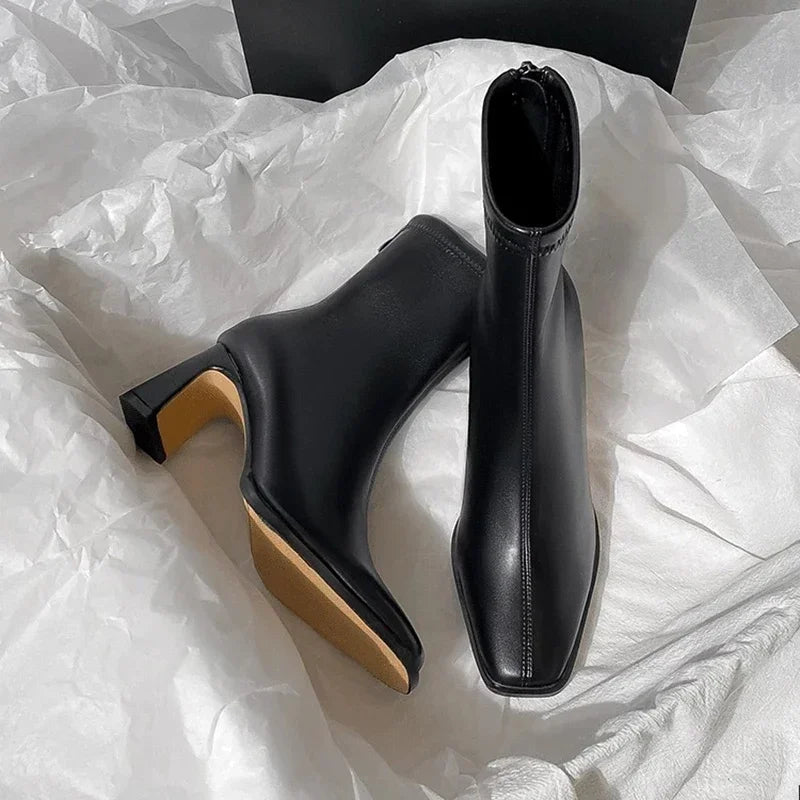 Retro brown Brand Ankle Boots