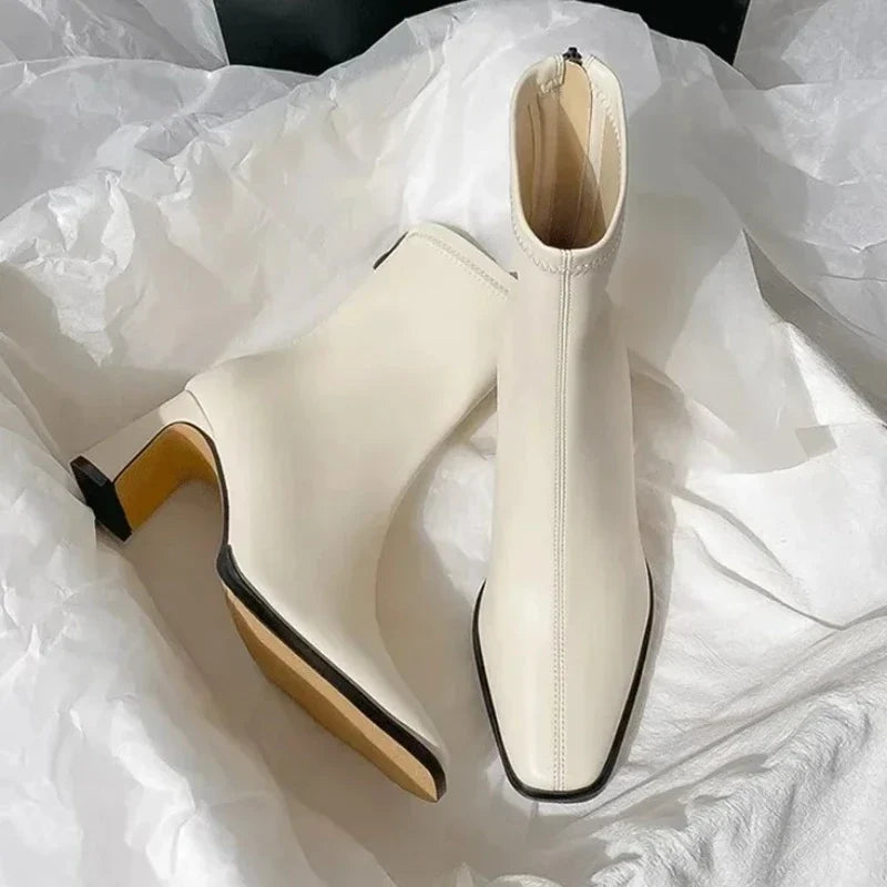 Retro brown Brand Ankle Boots