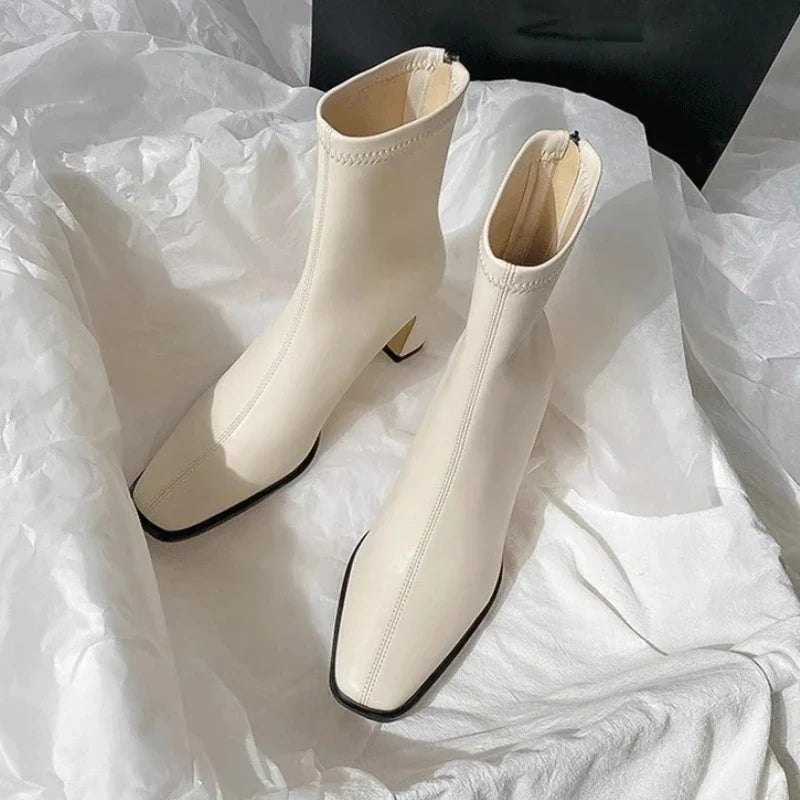 Retro brown Brand Ankle Boots