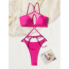 S - XL Cut Out Mesh Sheer Swimwear Monokini One Piece Swimsuit