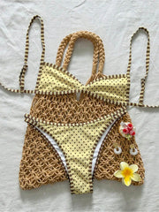 S - XL Polka Dot Bikini Two-pieces Bikini Set