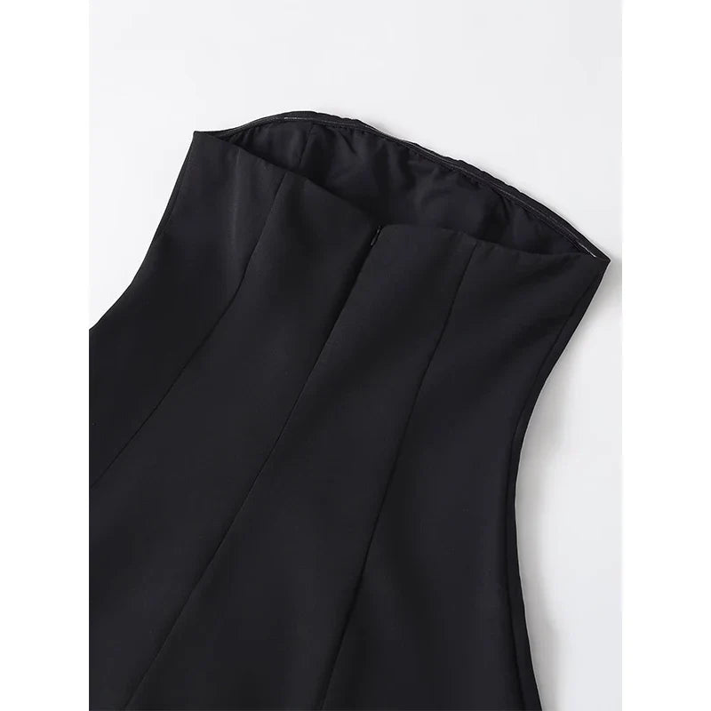 Black Sexy Strapless Dresses