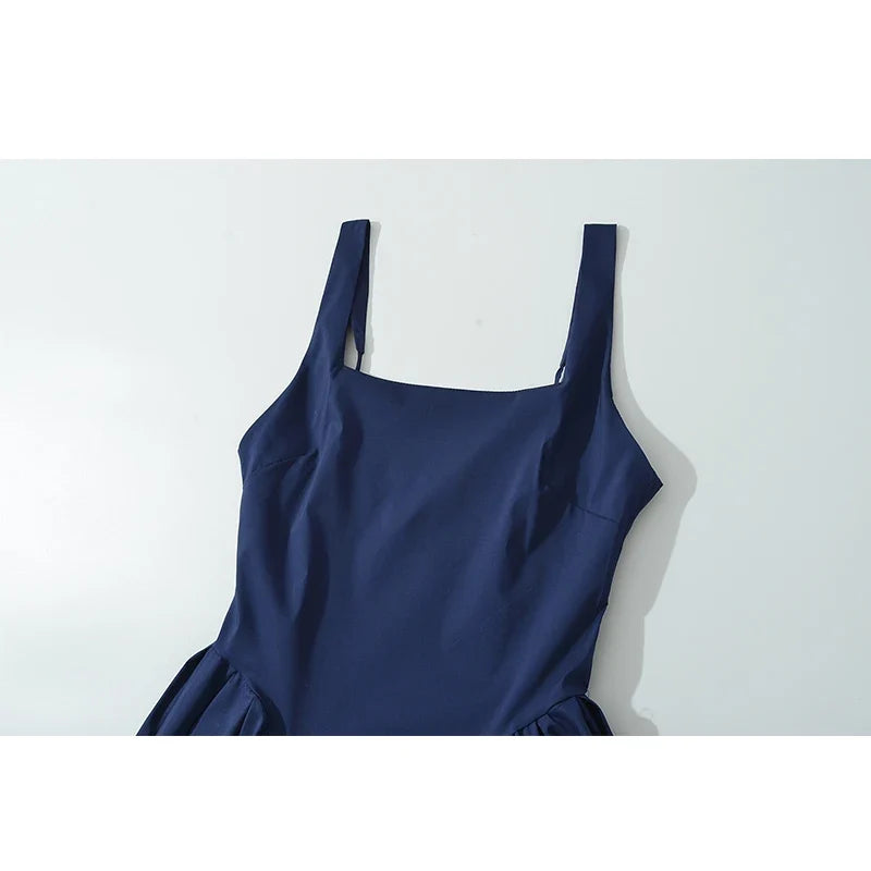 Sexy Elegant Navy Blue Tank Dresses