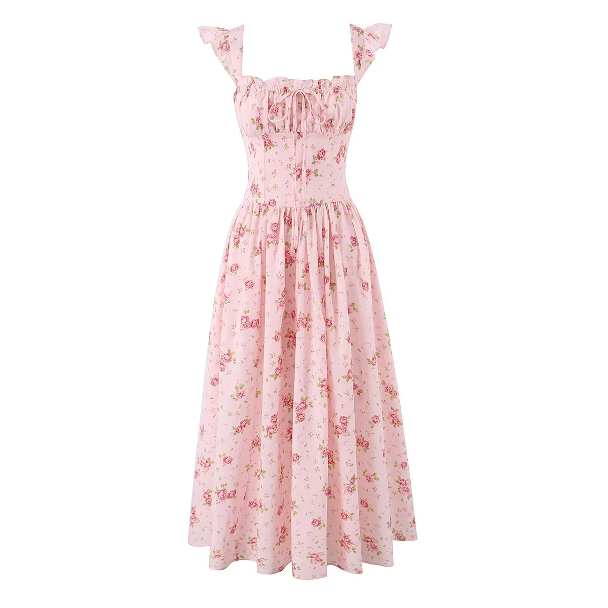 Pink Floral Print SunDresses