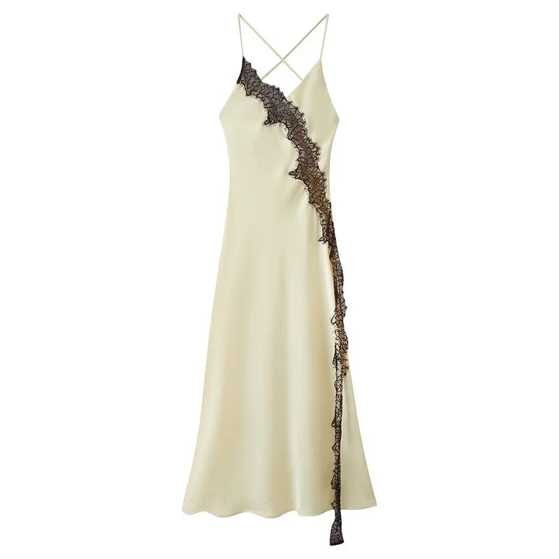Summer Satin Slip Maxi Dresses