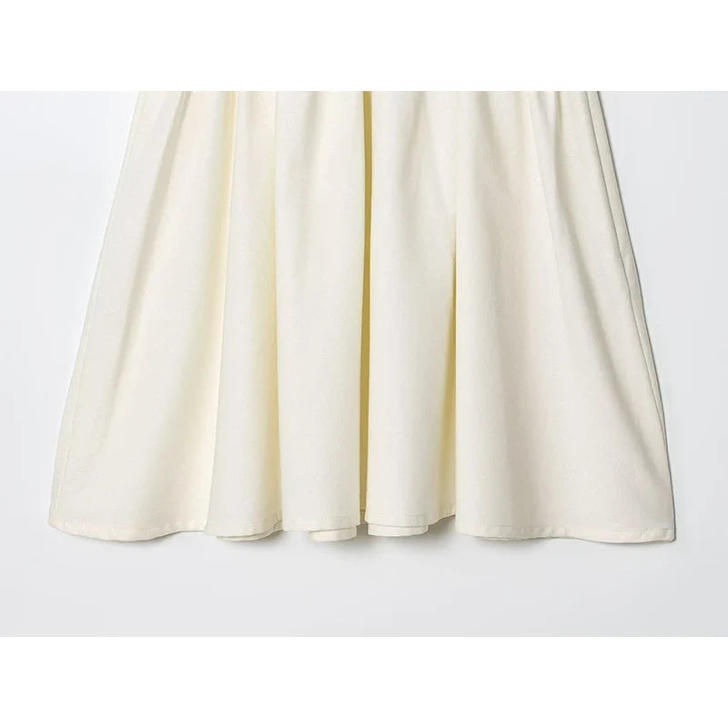 Round Neck Sleeveless With Belt Dresses