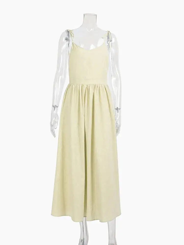 Sexy V-neck Strap Backless Dresses