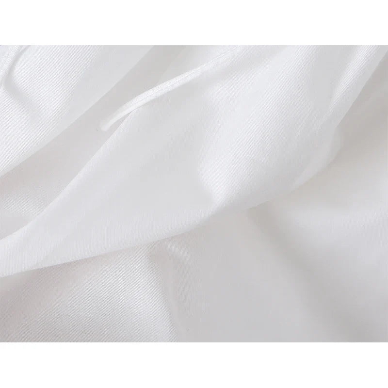French Elegant White Mini Dresses