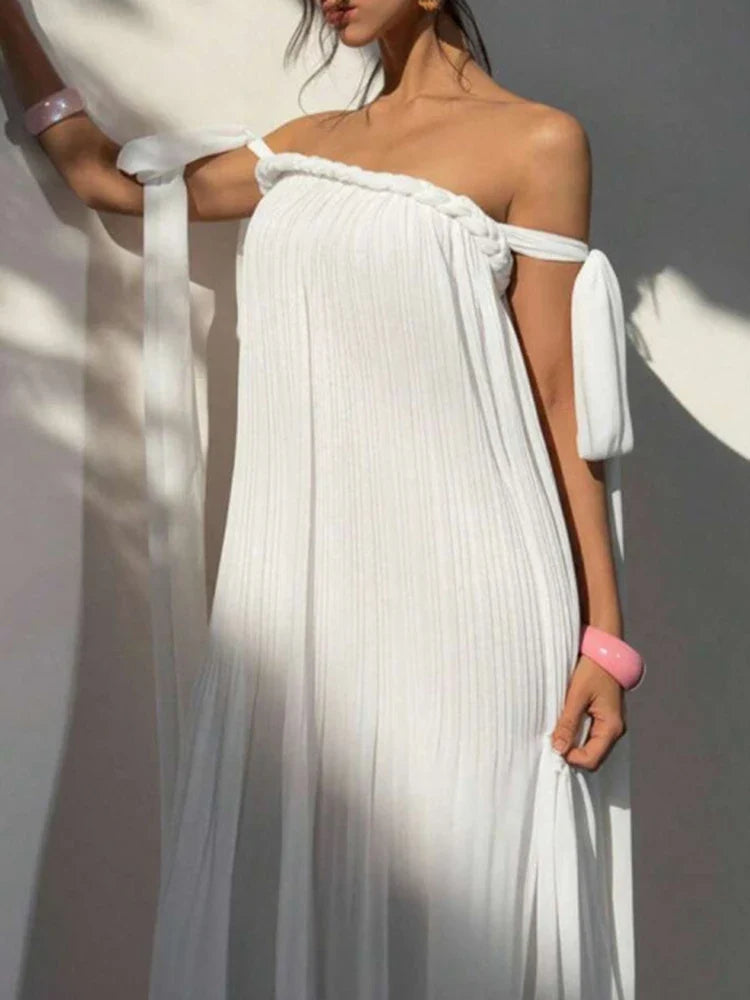 Solid Color Vacation Maxi Dresses