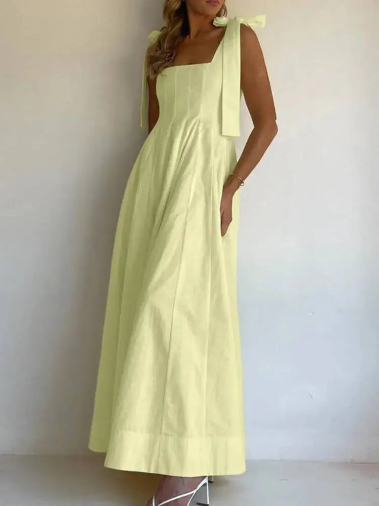 Yellow Strap Dresses