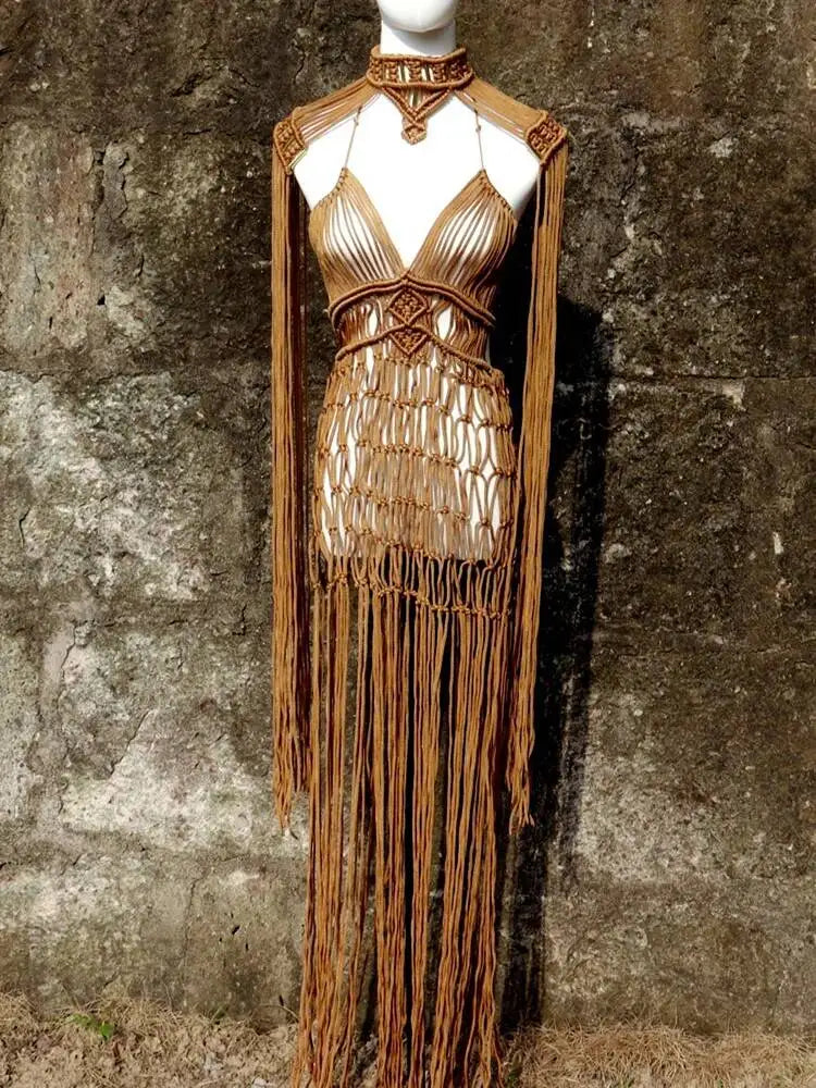 Bohemian Style Tassel Long Dresses