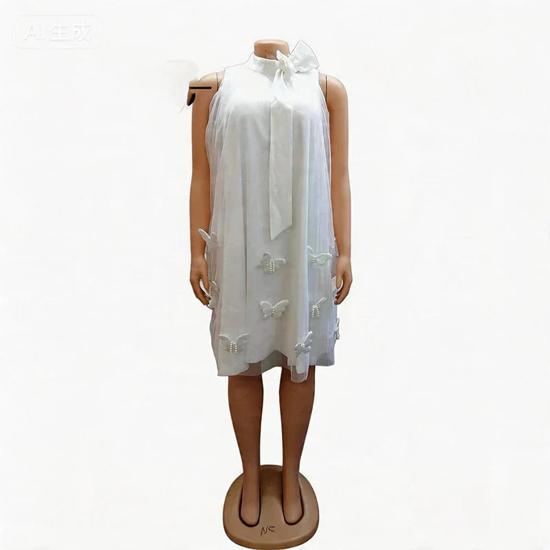 Summer Butterfly Decoration Vestidos Dresses